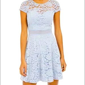 City Studio Lace Fit & Flare Dress